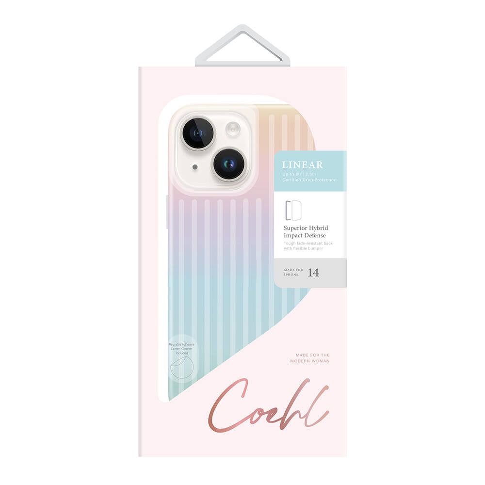 Coehl Linear iPhone 14 Parlayan Arka Yüzey Telefon Kılıfı Coehl Linear iPhone 14 Parlayan Arka Yüzey Telefon Kılıfı